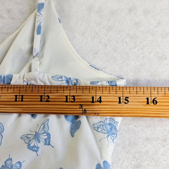 B Smart Dress Juniors Womens Sz 7 Mini Tiered Butterfly Y2K Coquette Babydoll - Picture 9 of 15